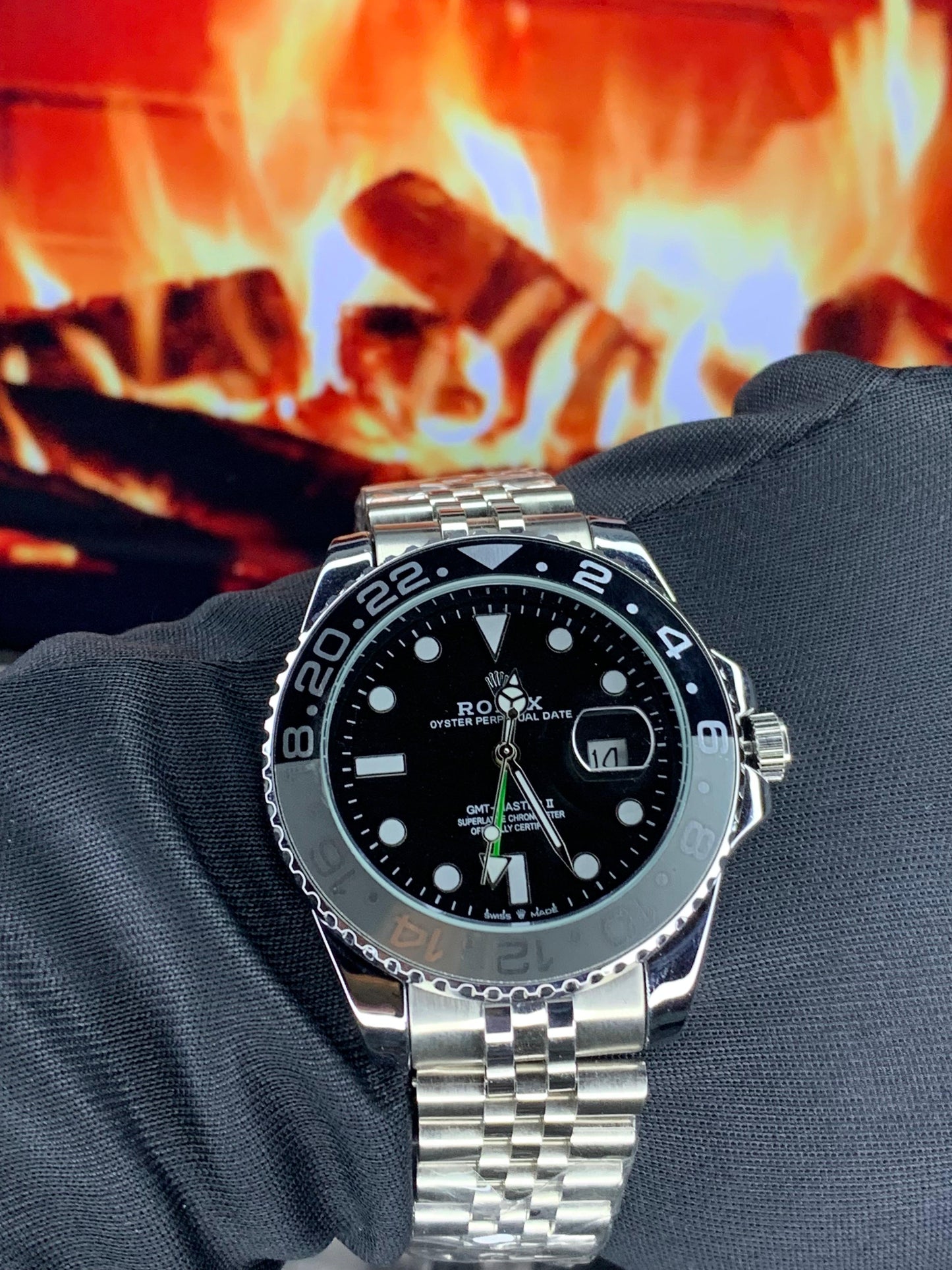 Rolex GMT-Master II Batman Style
